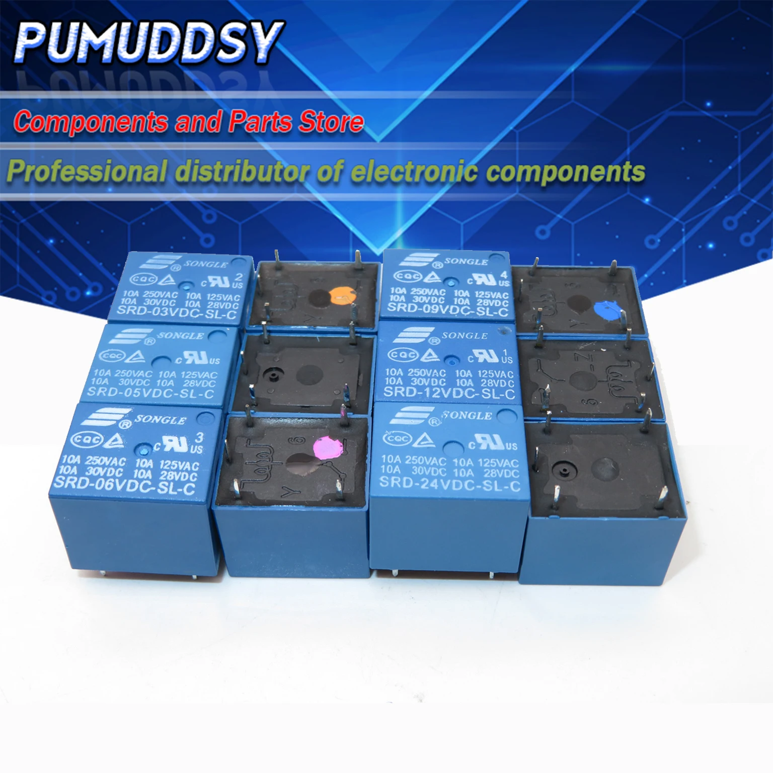 5 шт. реле SRD 03VDC SL C 05VDC 06VDC 09VDC 12VDC 24VDC штифтов высокое качество T74|Интегральные схемы|