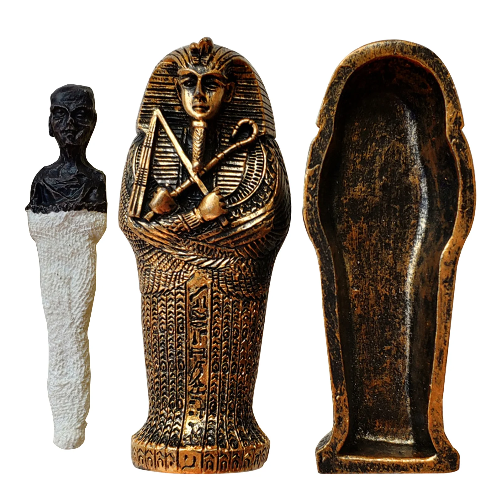 Статуэтка из смолы с орнаментом статуэтка старинной мамы Мумия гроб пирамида