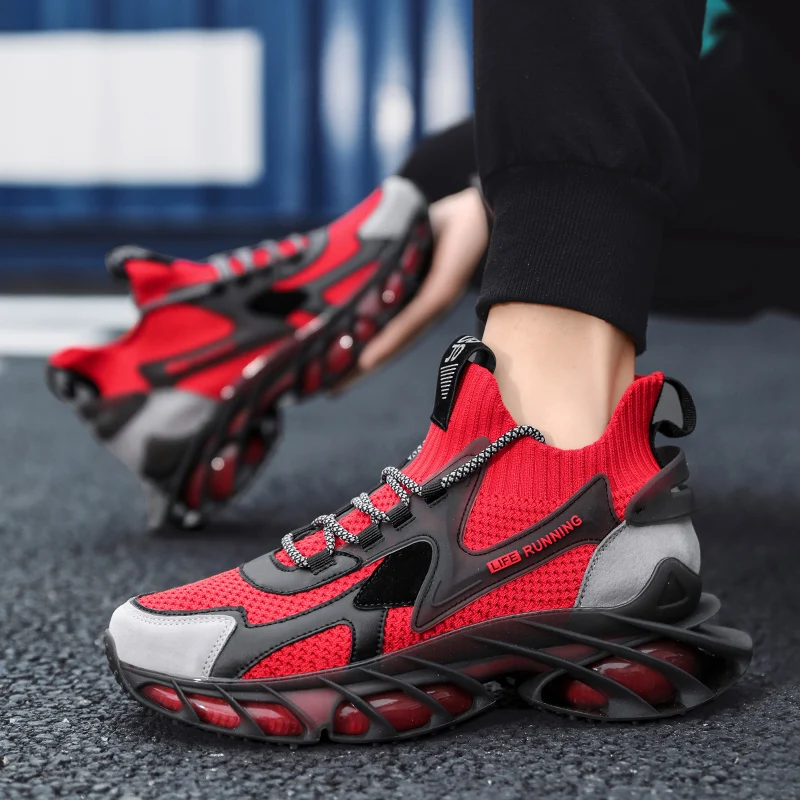 

Новые весенние лезвие спортивная обувь для мужчин дышащие кроссовки амортизирующая спортивная обувь Oudoor износостойкие кроссовки для бега; Zapatillas