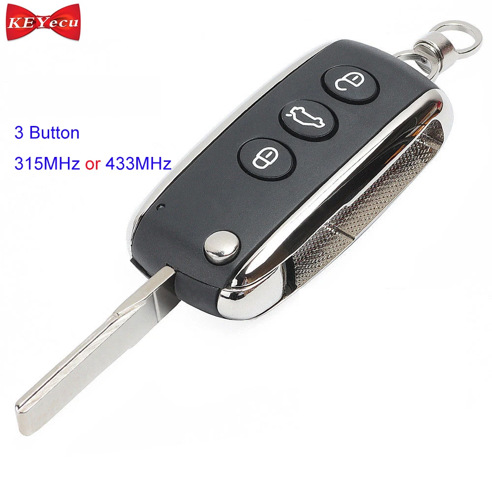 KEYECU для Bentley Continental GT Летающая пряжа 2005 2016 умный дистанционный ключ без ключа