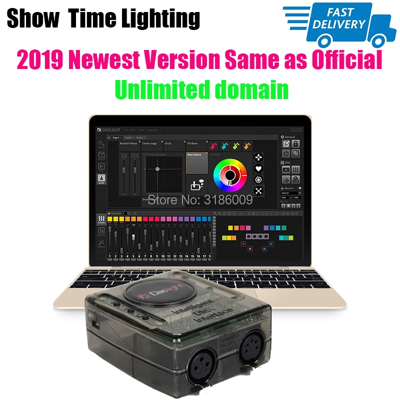 Быстрая доставка Daslight DVC4 DMX программное обеспечение Контроллер сценического