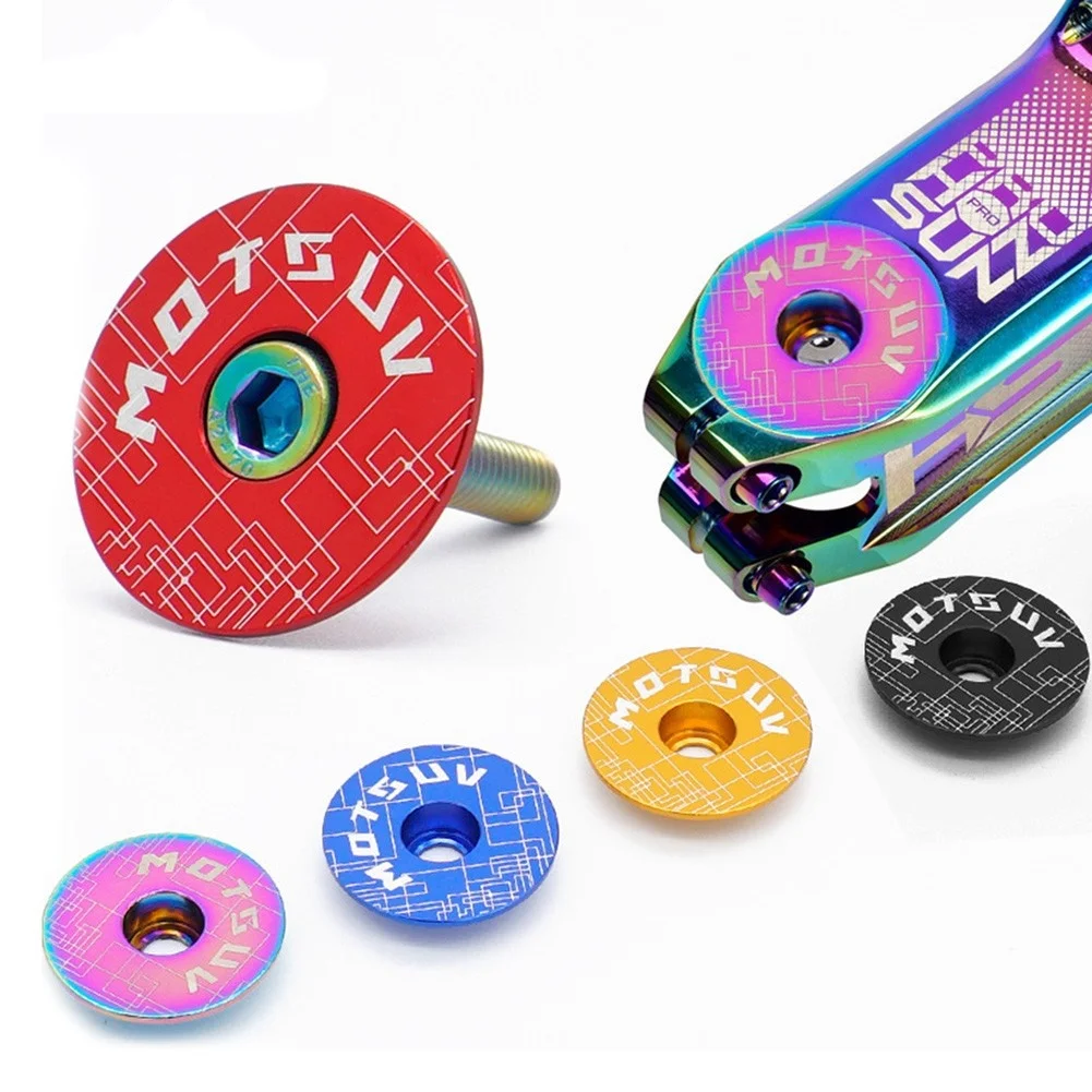 

MTB Road Bike Bowl Cover Bicycle Stem Top Cap Aluminum Alloy Stem Cover For 31.8mm Fork Tube Headset Cap Cycling Accessories
