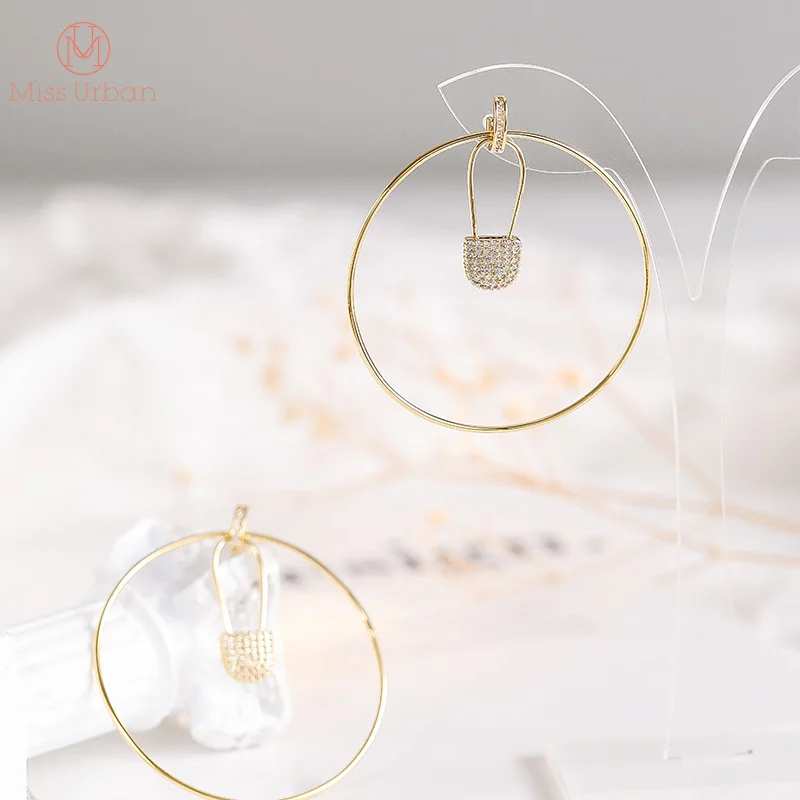 Женские серьги-капельки большого размера крупные серьги с круглым штифтом 2021 |