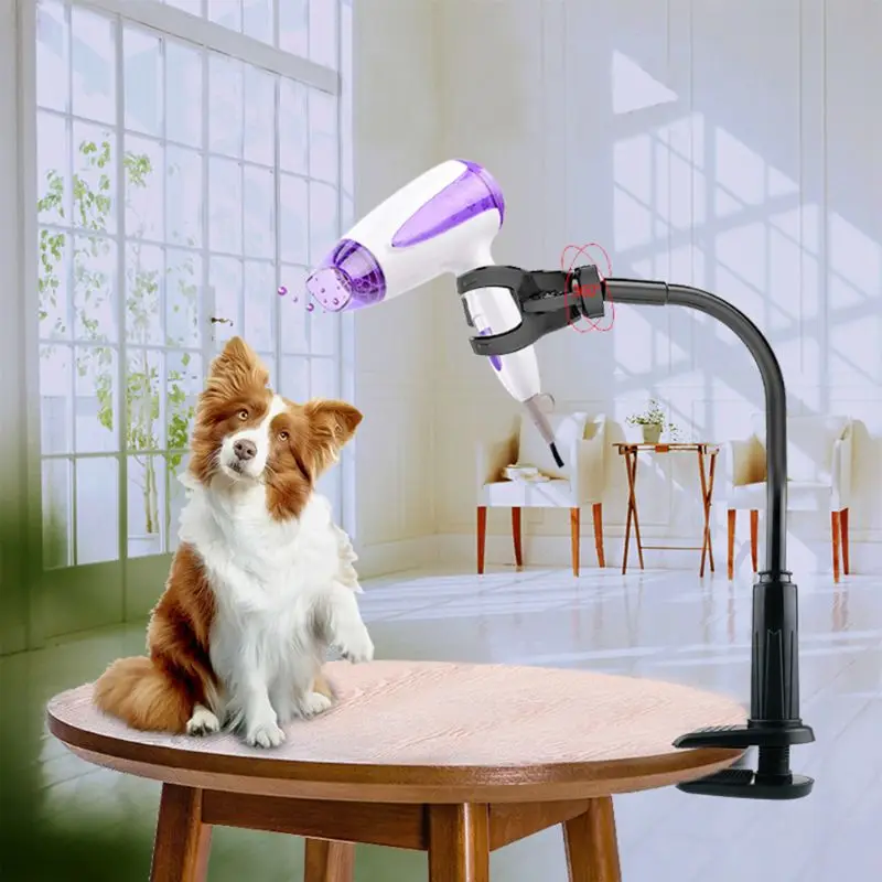 

Rotatable Pet Hair Dryer Bracket Dog Cat Grooming Support Frame Pets Clothes Beauty Table Holder