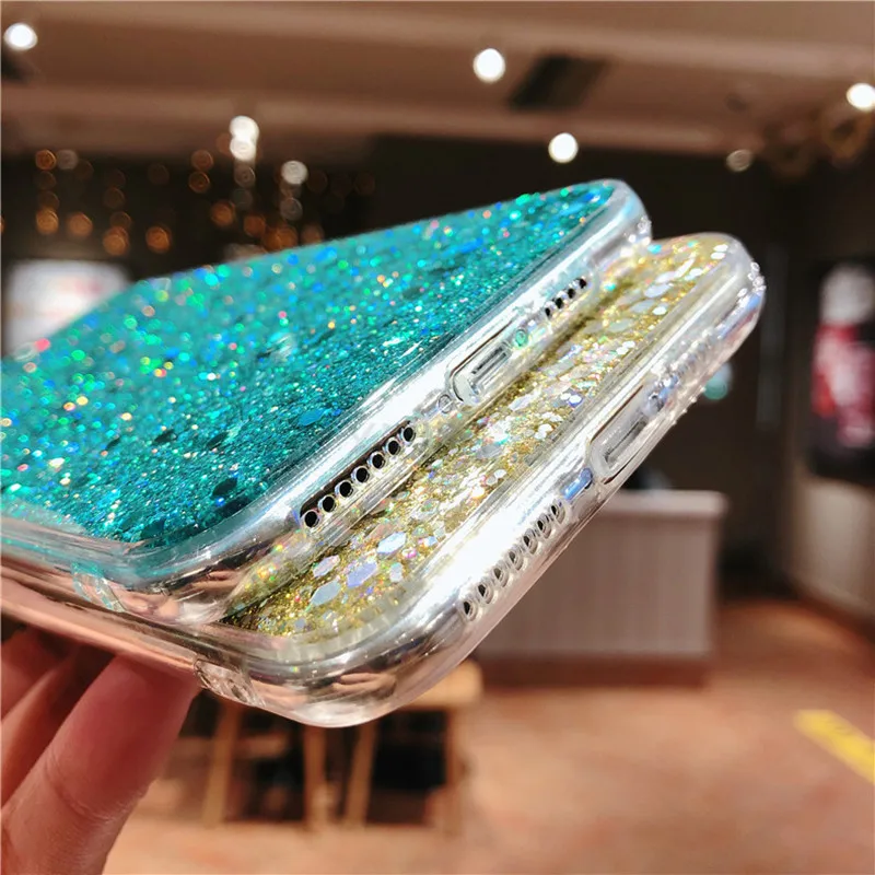 Чехол для телефона с блестками huawei P40 Lite Y6 2018 Honor 10 V10 V20 7A Pro 8X honor Y9 2019|Бамперы| |