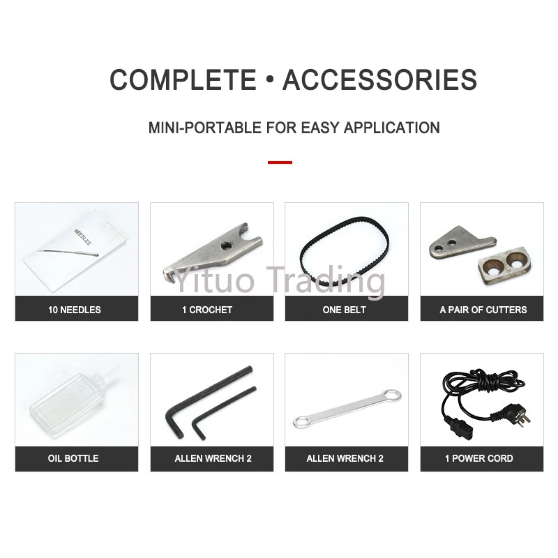 Автоматическая электрическая швейная машина с низким уровнем шума портативная