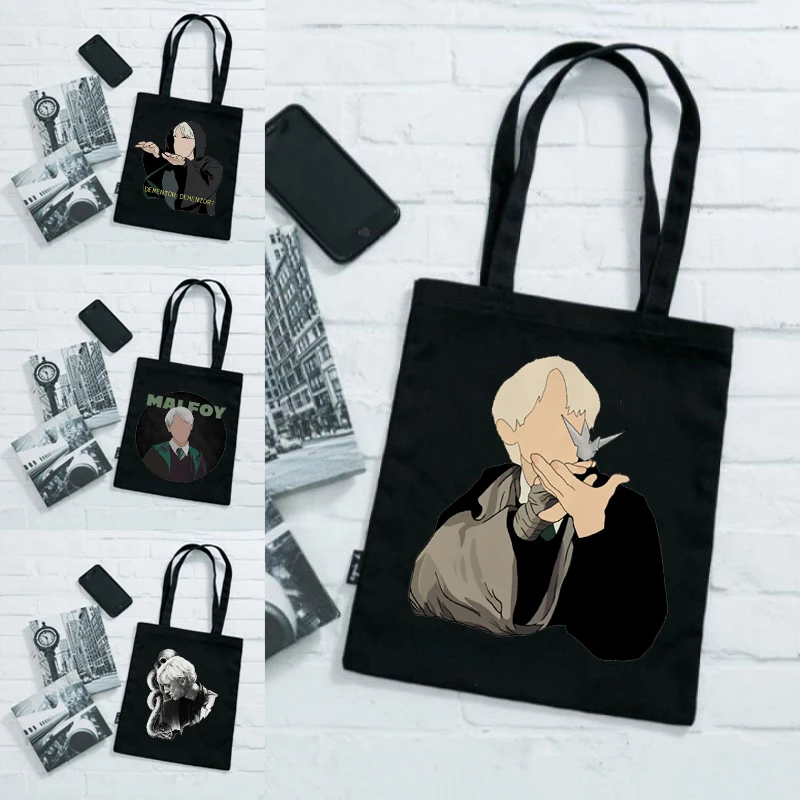 Draco Malfoy сумки для покупок путешествий холщовые женские дизайнерские мам тканевые