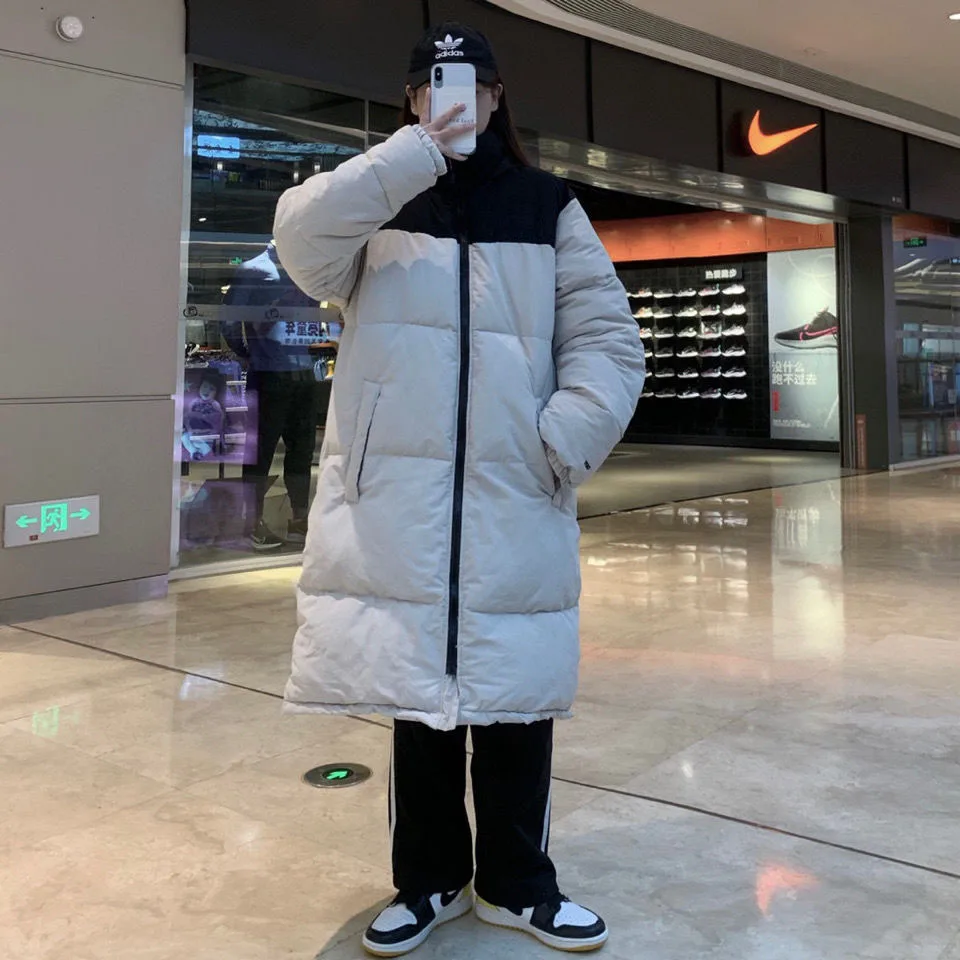 

Winter Women's Long Down Jacket Cotton Jacket Women's Jacket 1/1 Production of Men's Large Loose Bread Jacket Warm Thick Coat