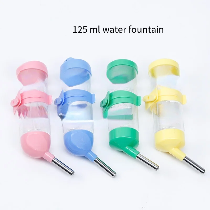 

Totoro Rabbit Guinea Pig Squirrel Drinker Steel Ball Kettle 125ml Hamster Golden Bear Drinking Water Leak-proof Rabbit Supplies