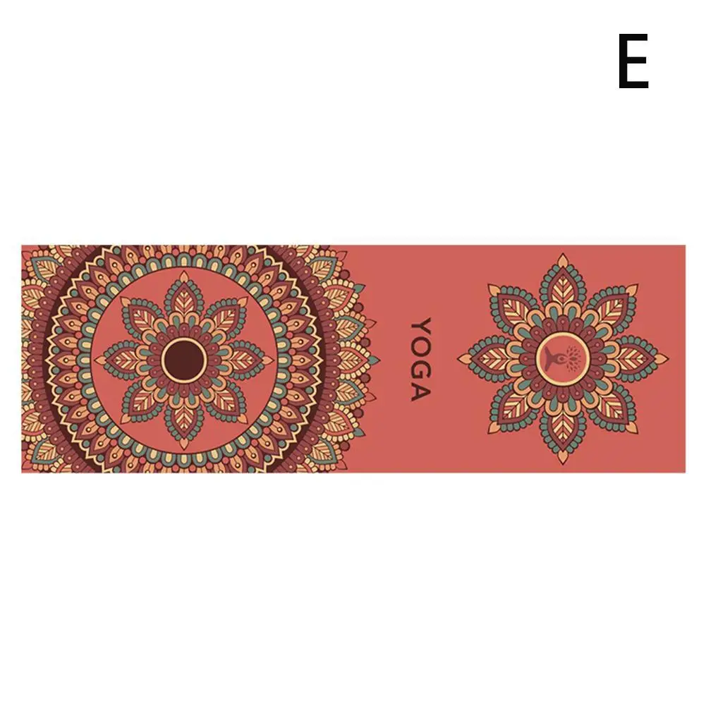 

185*63cm Double Layer Non-Slip Fitness Mat Digital Portable Printing Protection Yoga Exercise Pad with Position Line Gymnastics