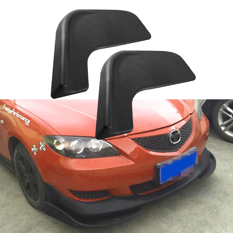 1 пара универсальных передних бампера для автомобилей сплиттер губ подбородок ABS