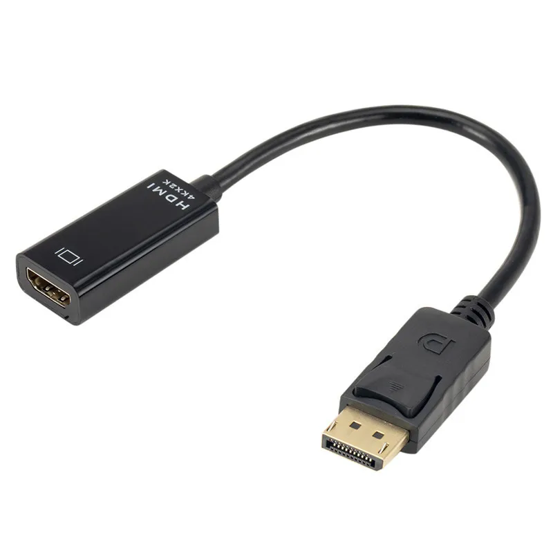 

10 шт. DP Displayport штекер-HDMI-совместимый гнездо Кабель-конвертер адаптер 4K HD и 1080P HD для Apple Samsung DELL ПК ноутбука