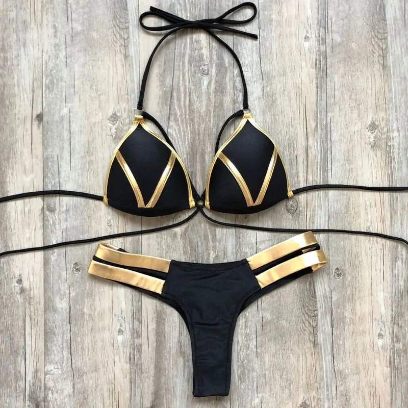 2019 New Sexy triangle bikini suit new ladies swimwear swimwears summer beach clothes female low waist red swimsuit bikinis Set |