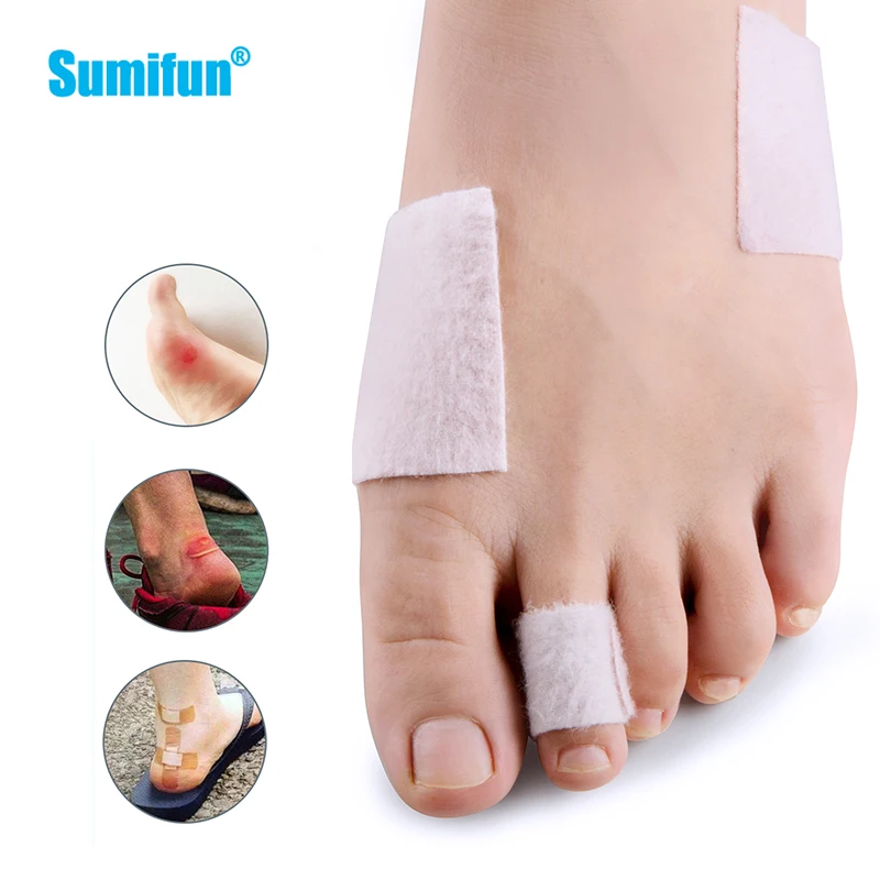 20 штук Ткань пальцев на руках и ногах Пастер аппликатор педикюр Кукуруза мозолей