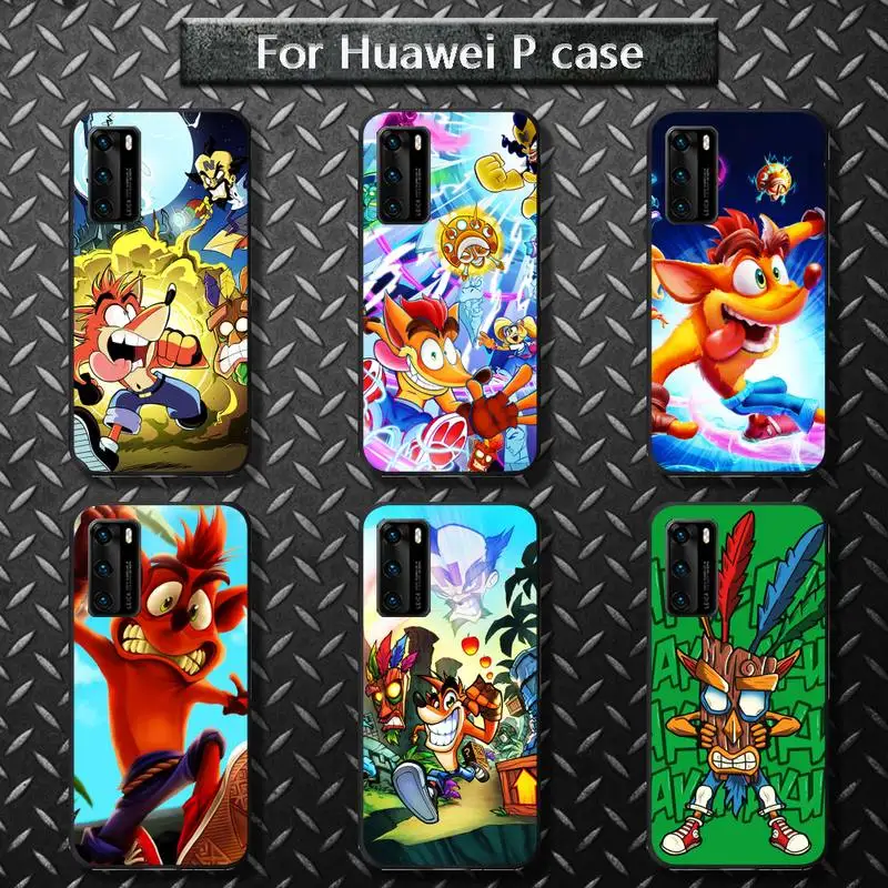 

Hot Game Crash Bandicoot Phone Case for huawei P40 pro lite P8 P9 P10 P20 P30 psmart 2019 2017 2018