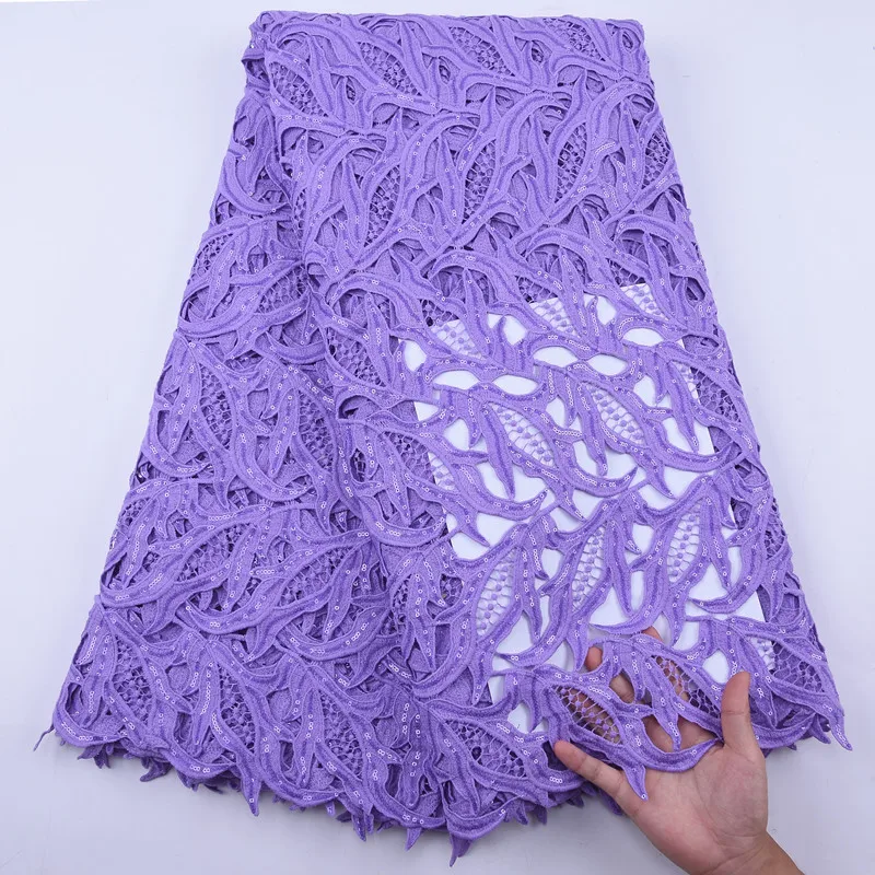 Кружевной гипюровый шнур SJD новая модель блестящая ткань сетчатая африканская