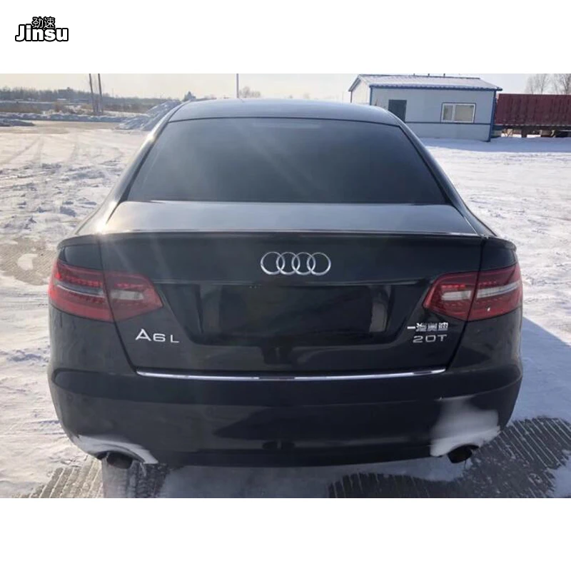 ABT Стиль 3 шт./компл. PU пластик задний багажник спойлер для Audi A6 c6 Седан 2005 2012