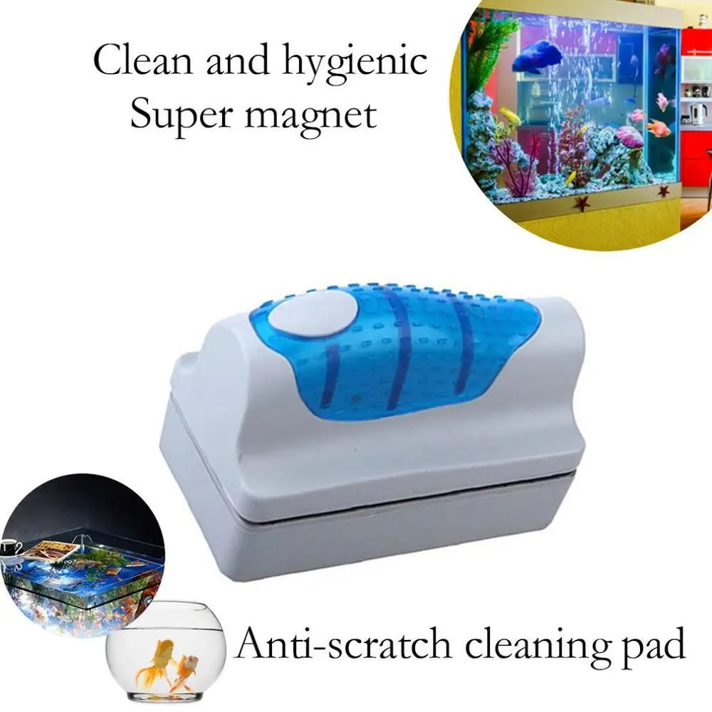 

Hot Sale Magnetic Brush Aquarium Fish Tank Cleaning Brushes Glass Window Algae Scraper Cleaner Floating Brush Cleaning Tool