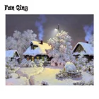 Алмазная мозаика 5D для творчества, зима, алмазная живопись, пейзаж, снег, полный квадрат, Фотофон, Рождество, домашний декор