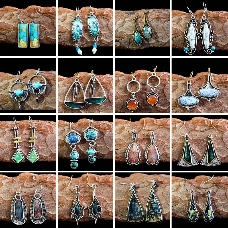 Винтажные серьги подвески из смолы для женщин 2019 креативные Висячие ретро