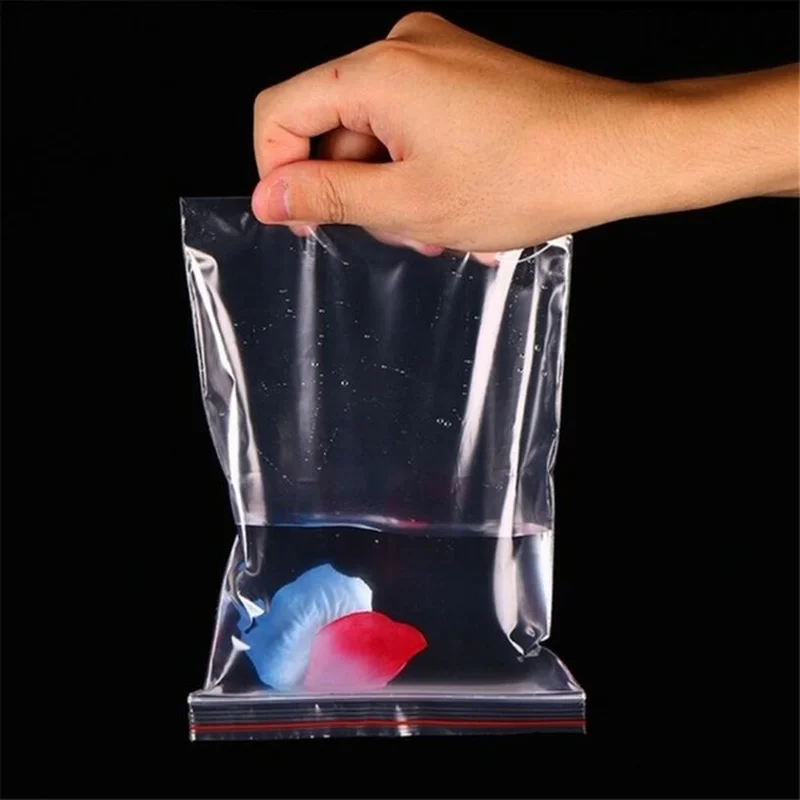 100-Pack of Multiple Sizes Small Zip Lock Plastic Bags – Reclosable Transparent Storage Bags for Beads, Jewelry, Christmas Candy, and Snacks image 3