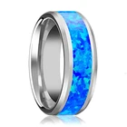 Мужское обручальное кольцо Blue Center, удобное обручальное кольцо для мужчин, размеры от 6 до 13