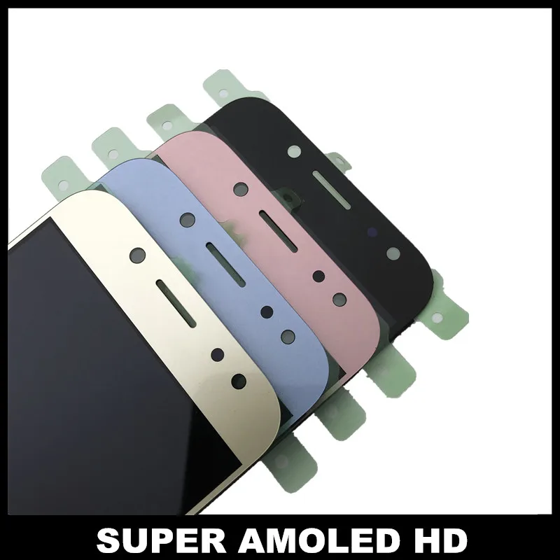 Протестированный ЖК-дисплей для samsung Galaxy AMOLED J5 J530 SM-J530F J530M дисплей с сенсорным дигитайзером экран с яркой регулировкой