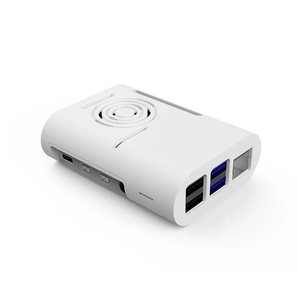 Чехол для корпуса Raspberry pi 4B прозрачный черный корпус с охлаждающим вентилятором 4