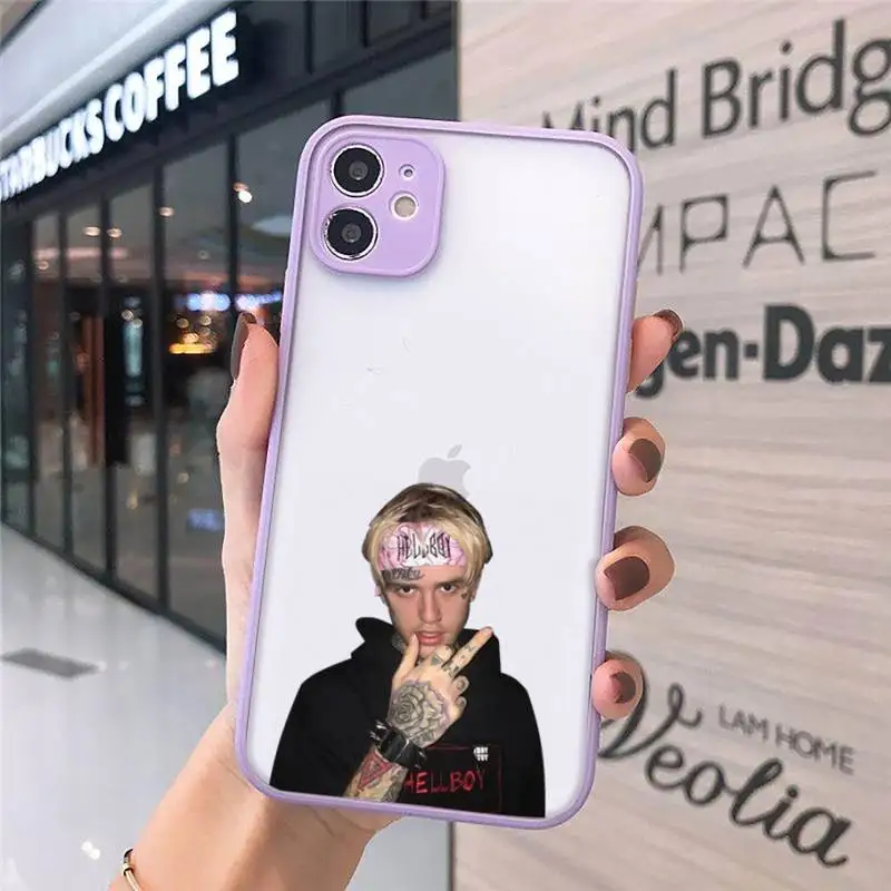 

American Lil Peep rapper singer Phone Case matte transparent For iphone 7 8 11 12 plus mini x xs xr pro max cover