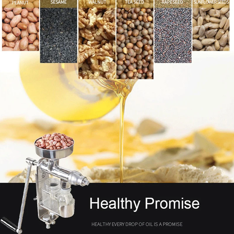 Бытовой ручной масляный пресс маслоотделитель маслоэкстрактор из нержавеющей