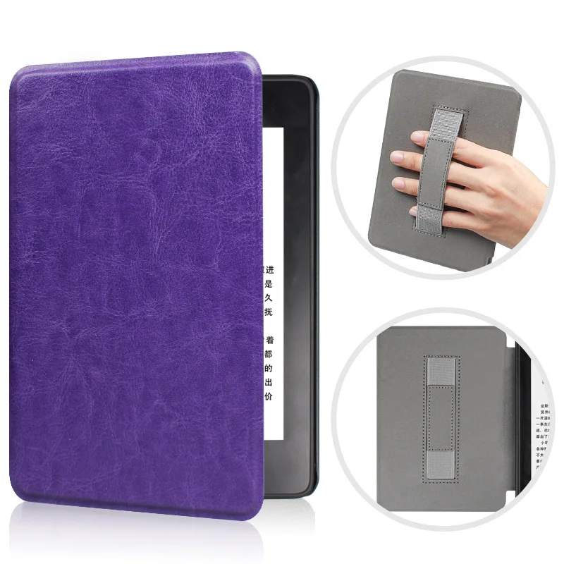 purple Из искусственной кожи чехол для Kindle Paperwhite 4 смарт-чехол с держателем для Kindle Paperwhite 10th Gen - Цвет: purple