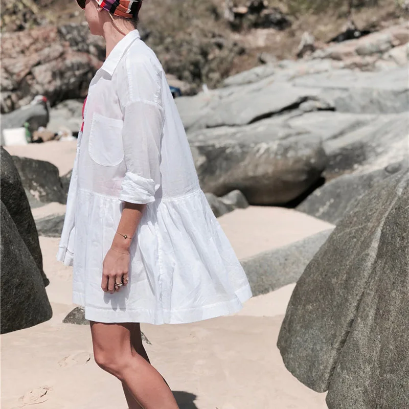 Летний Пляжный новый купальник женская накидка на бикини кафтан пляжная одежда с