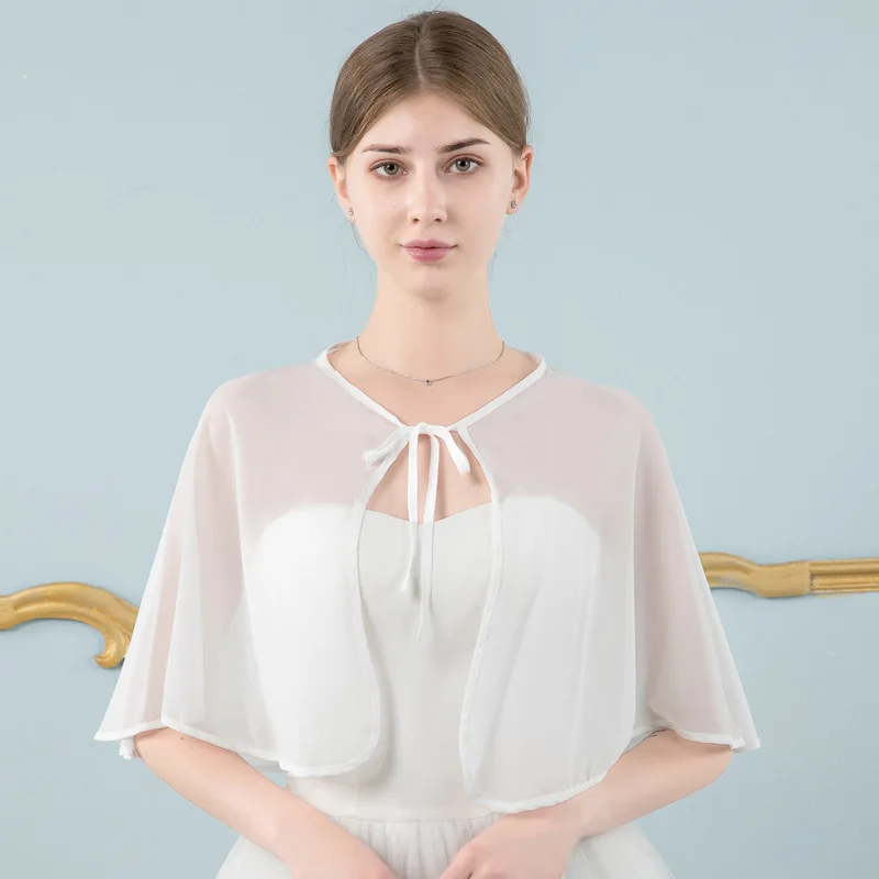 Вечернее платье шаль винтажный шифоновый Кардиган большого размера без рукавов