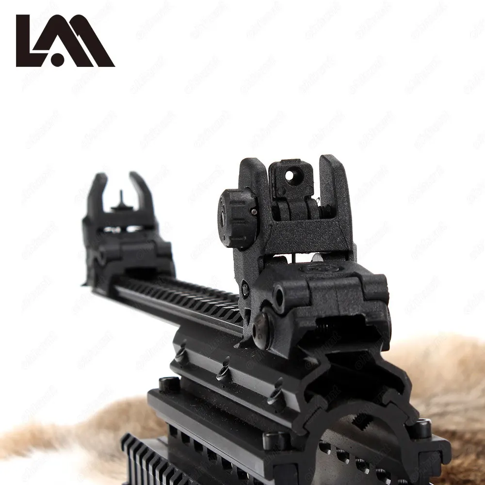 AR15 тактический откидной передний задний прицел набор полимерный складной