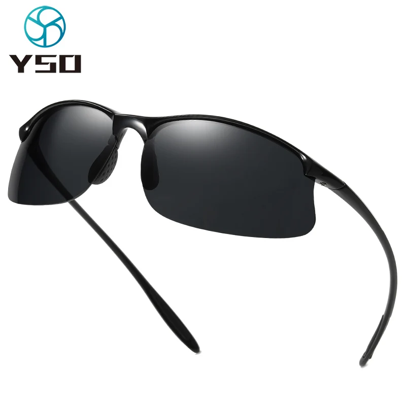 

Мужские солнцезащитные очки YSO, черные поляризационные очки с защитой от ультрафиолета, для вождения и походов, 003,