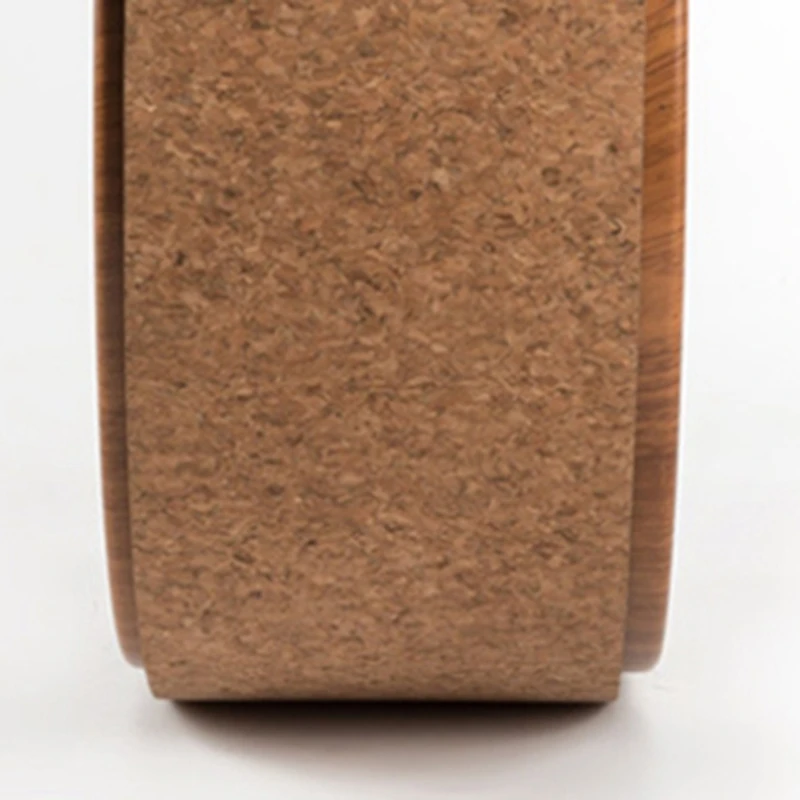 Колесо для йоги опорное колесо массажное спины Пилатес круг пробковое дерево