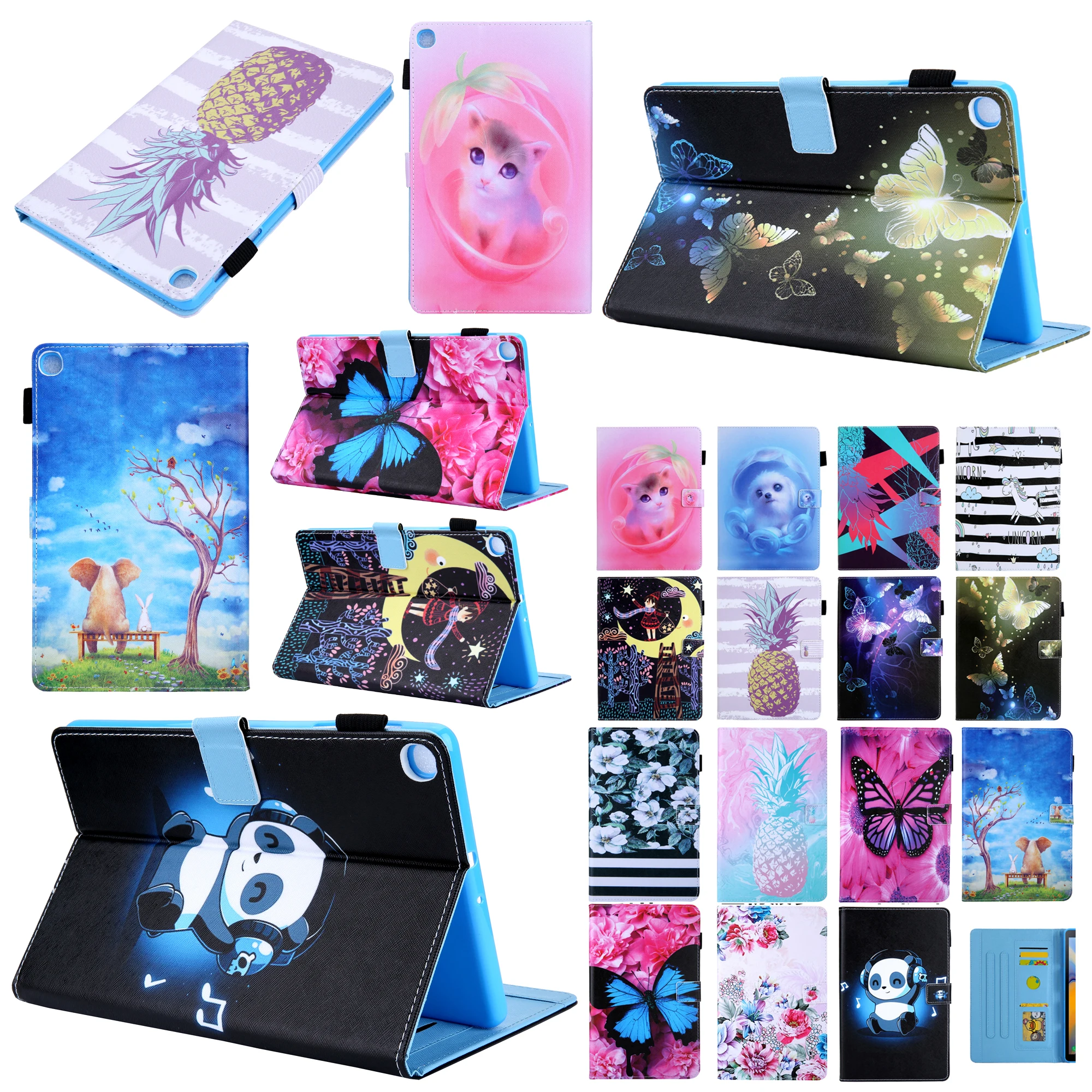 Магнитный флип чехол с подставкой кожаный для Samsung Galaxy Tab A 8 0 2019 дюйма Φ T295 T297