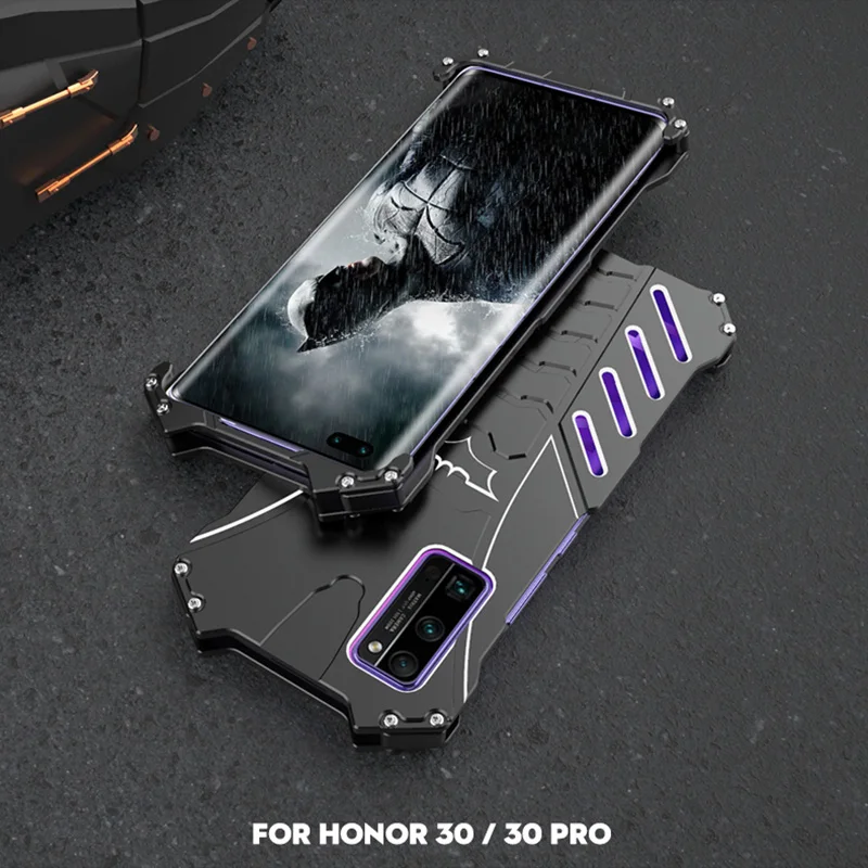 Чехол для Huawei Honor 30 Pro оригинальный R-JUST алюминиевый металлический чехол 3