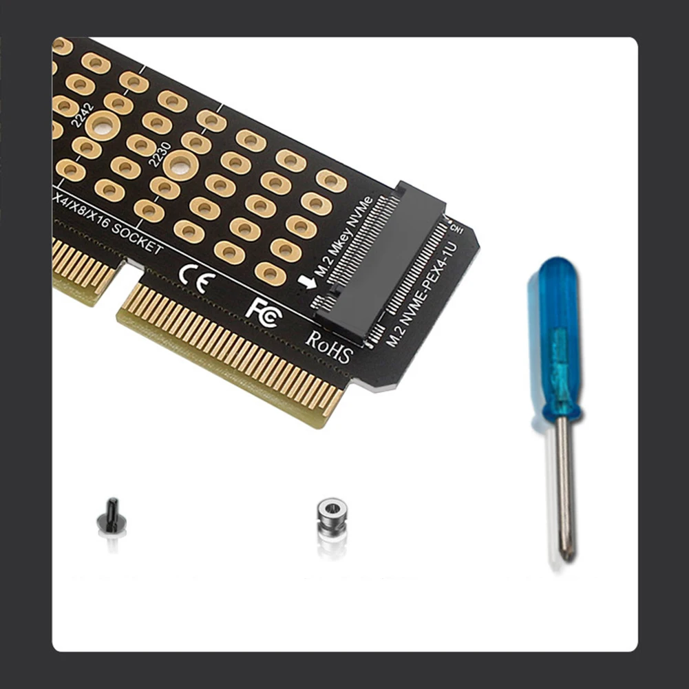 Адаптер M2 SSD PCIE переходник NVME к PCI-E 4 0 X4 карта расширения PCI-Express X4/X8/X16 поддержка