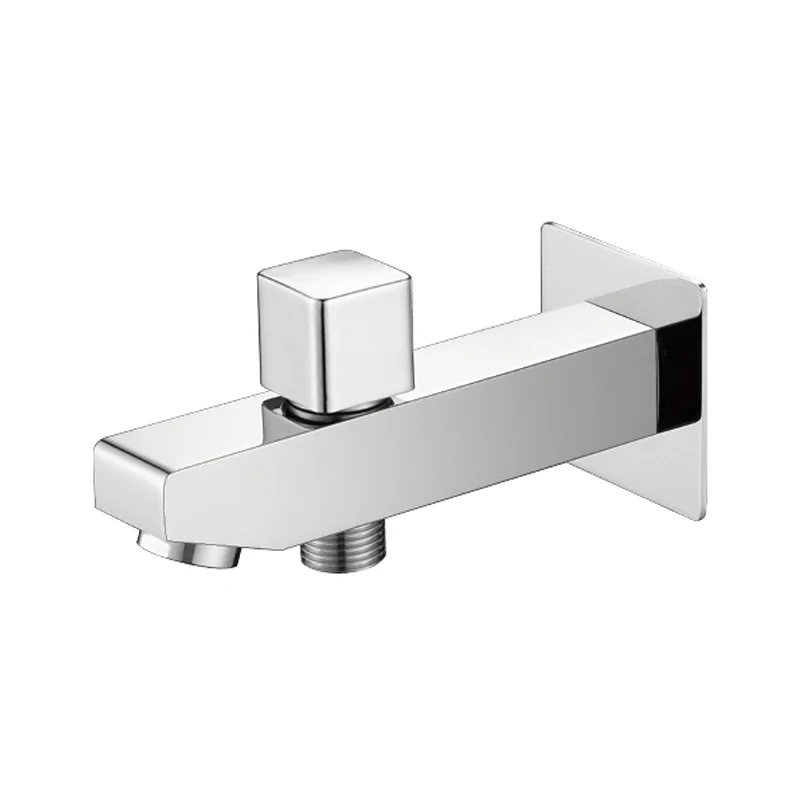 Square Shape Кран для ванной, латунный душевой носик, смесители для душа, подъемный водопроводный кран для ванной комнаты, хромированный настенный квадратный носик - Цвет: Square Shape