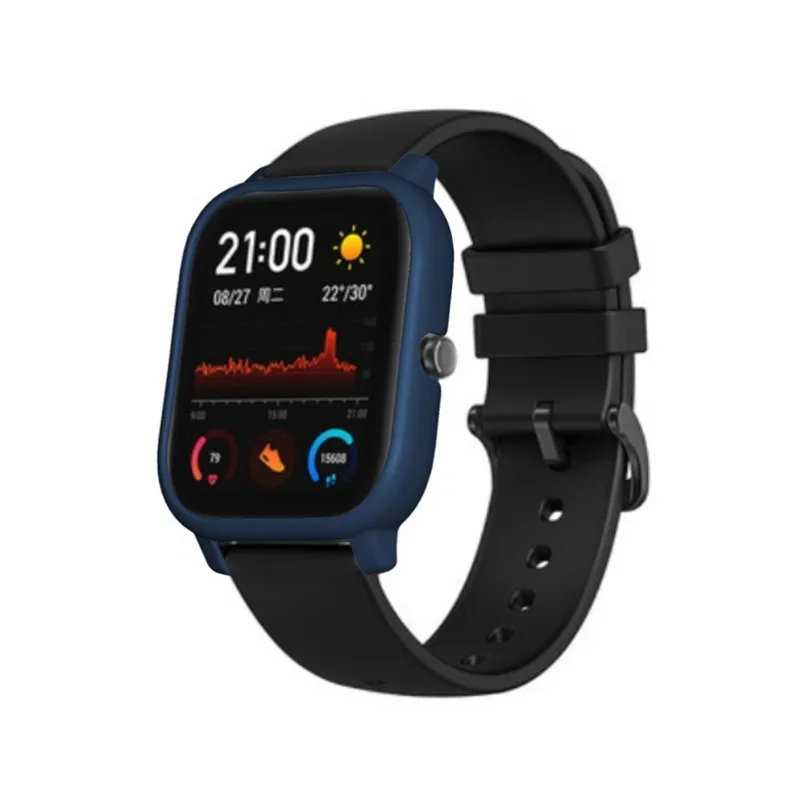 7в1 упаковка для huami Amazfit GTS ремешок кожаный ремешок умный ремешок для часов браслет PC чехол оболочка gts Защитная пленка для экрана