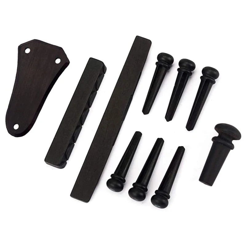 Деревянное гитарное село ДЛО 10 шт. крышка для бас-моста булавки с зеленым