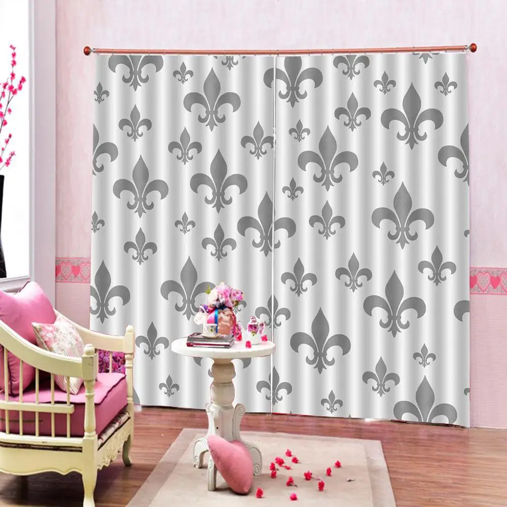 

Photo Customized size Geometric image Art Prints Blackout Curtains for Bedroom Living Home Drapes