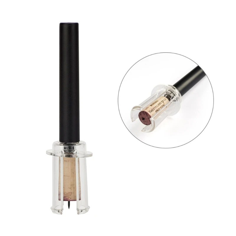 

P82C High End Pneumatic Wine Bottle Opener Black Cork Remover Easy Air Pump Pressure