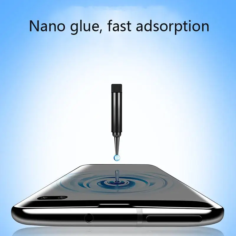 Прозрачное изогнутое жидкое ультрафиолет закаленное стекло для samsung Galaxy Note 10 Pro 8 9 S10 S8 S9 Plus S10E S7 edge защита экрана