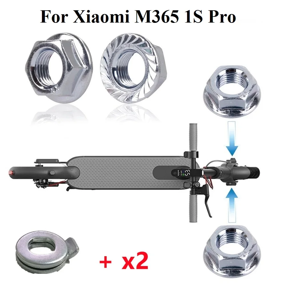 

2 Pairs Electric Scooter Front Motor Wheel Nut Bolt Screw For Xiaomi M365 1S Pro Skateboard Accessories All Scooter Replace Part