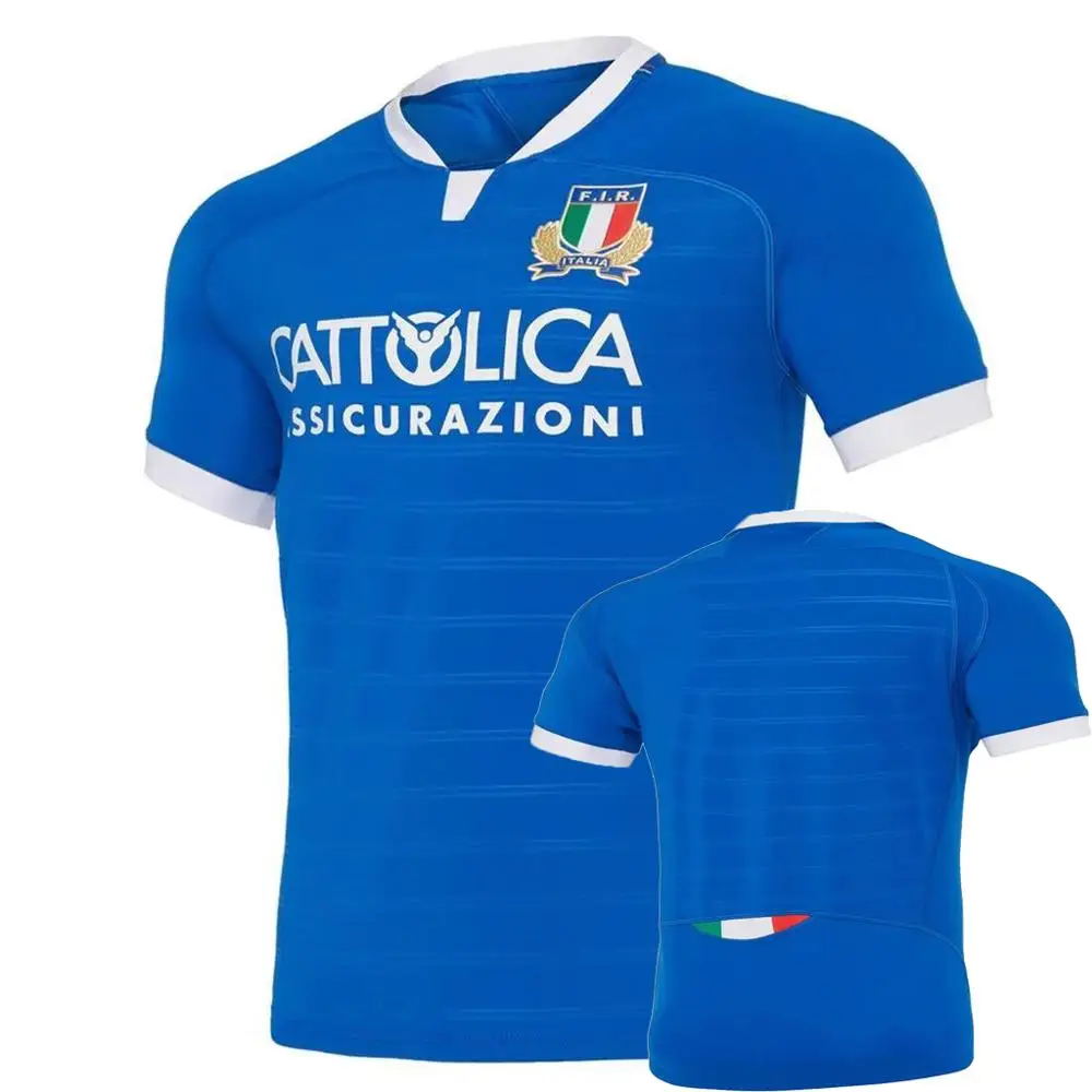 

2021 ITALY Rugby HOME Men's Jersey Sport Shirt S-5XL