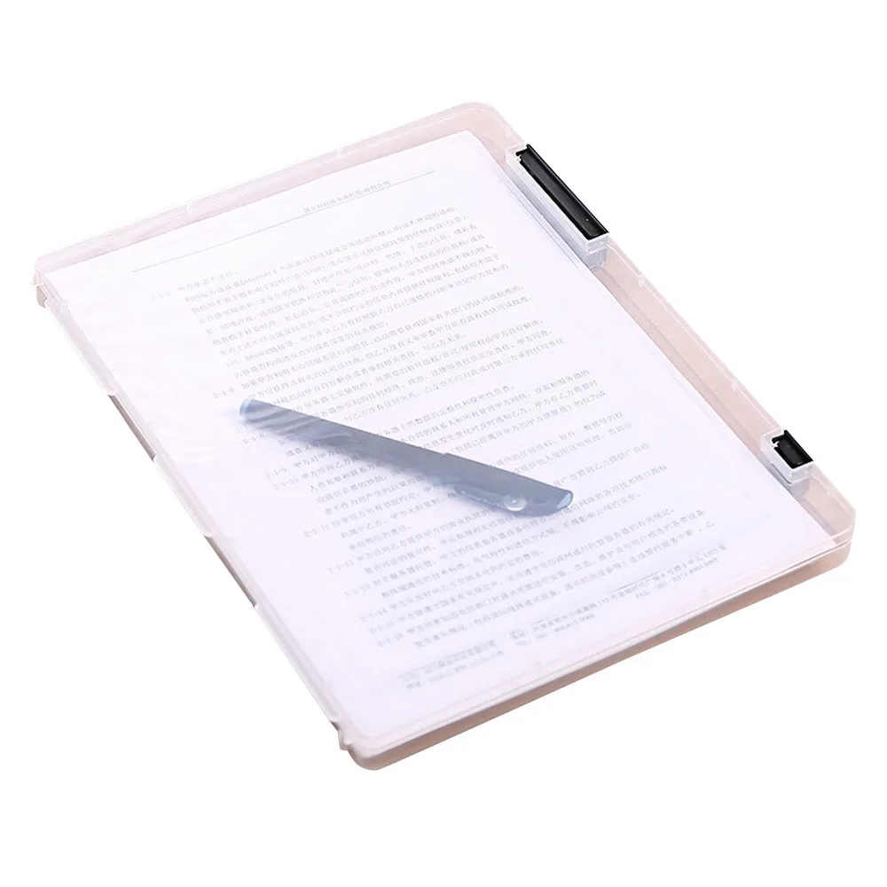 A4 прозрачная коробка для хранения Бизнес Офис Школа Студент Портативный ясный