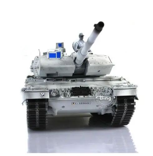Leopard2A6 Радиоуправляемый Танк 3889 Ver2 полностью металлический шасси 1/16 заказной Камуфляж Зимний снег TH00944