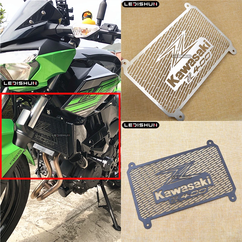 Для Kawasaki Z400 Z400 18 19 аксессуары для мотоциклов решетка радиатора крышка защита из нержавеющей стали протетор